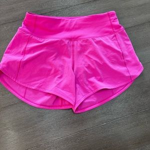 Sonic Pink Lululemon Speed Up Shorts